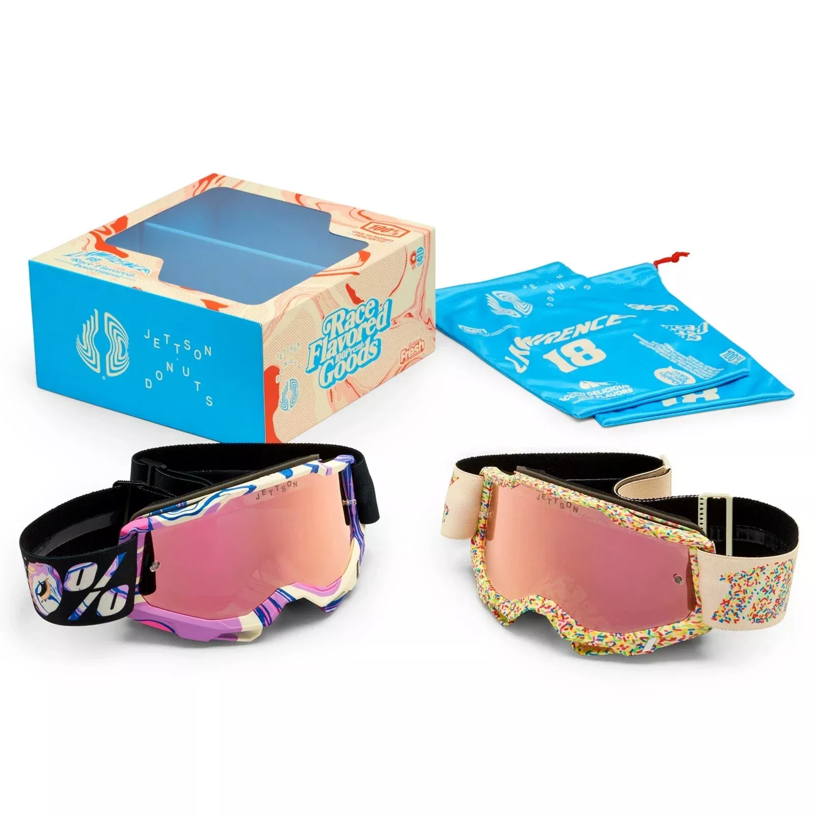 100% Accuri 2 Goggles - Jett Lawrence Donuts 2 Pack