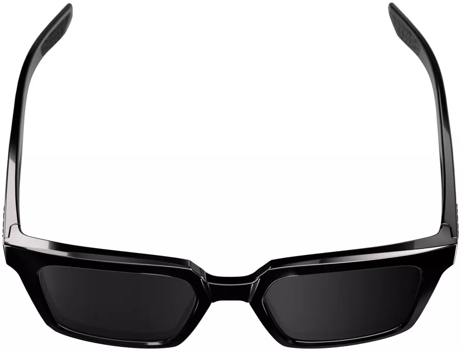 100% Erba Sunglasses - Polished Black/Black Mirror Lens
