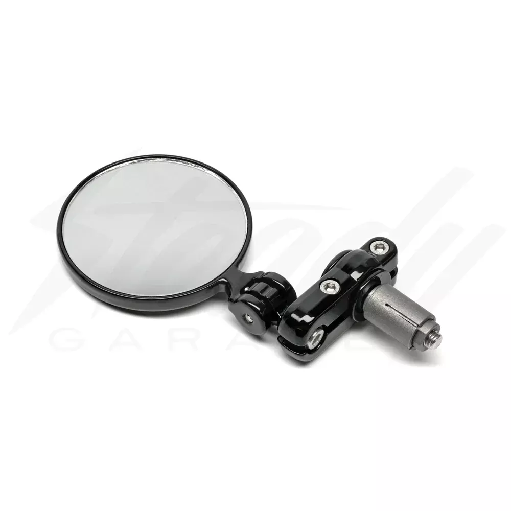 3" Round Folding Handle Bar End Mirror