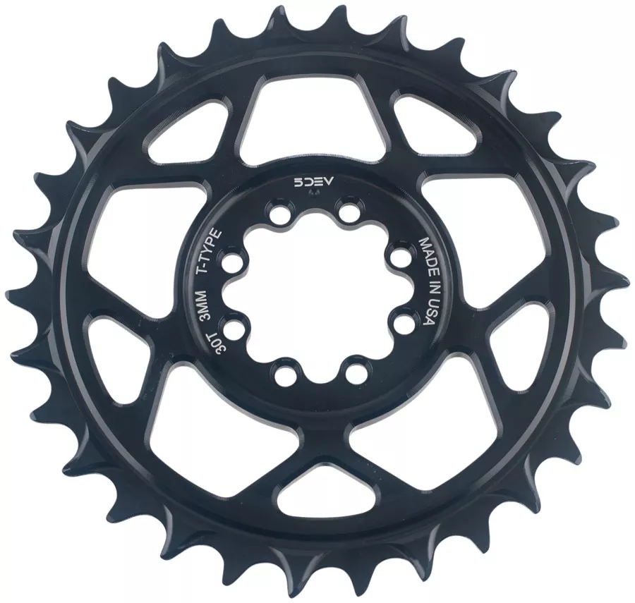 5Dev T-Type 8-Bolt Chainrings - 3mm Offset
