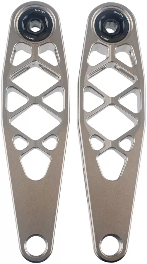 5DEV Titanium eBike Crankset - 157.5mm For Bosch / TQ / 2025 Specialized Levo Raw Ti
