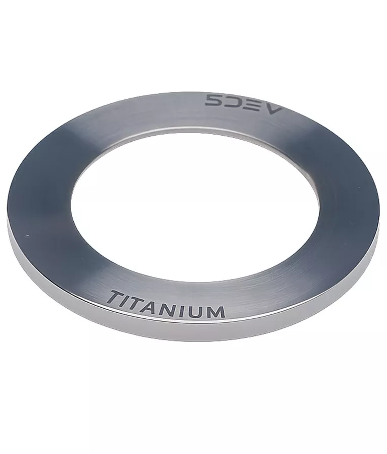 5DEV Titanium Headset Slam Cap - 1-1/8" 1mm Raw Ti