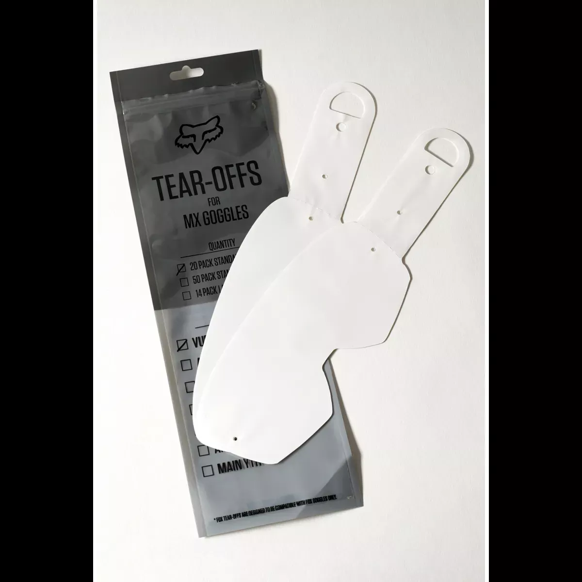Airspace & Main VLS Tear Offs 20 Pack - Clear / One Size