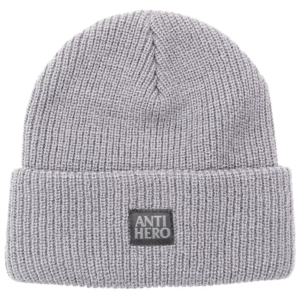 Antihero Lil Black Hero Grey Cuff Beanie