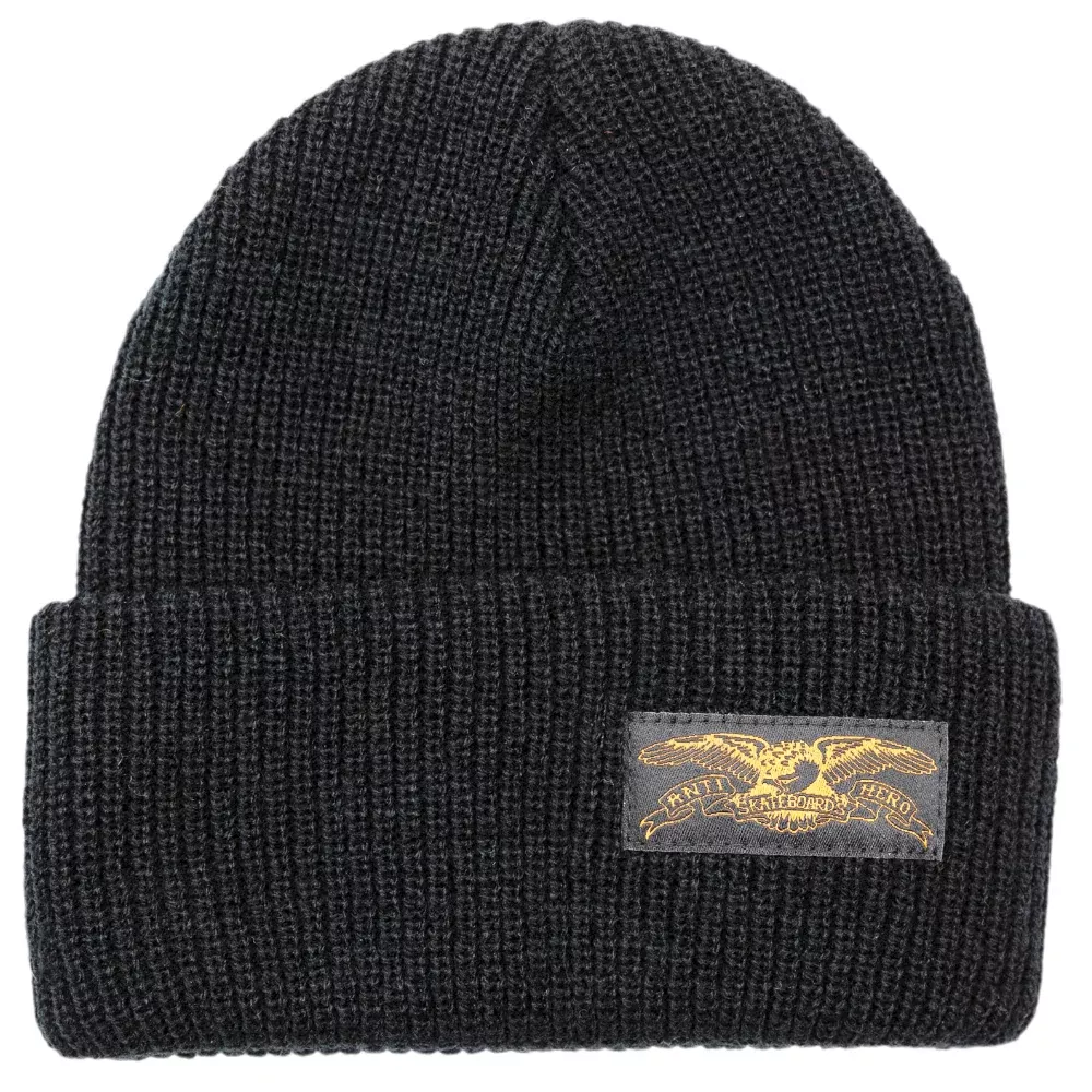Antihero Stock Eagle Black Cuff Beanie