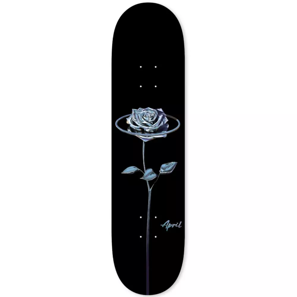 April Chrome Rose Black 8.38 - Skateboard Deck