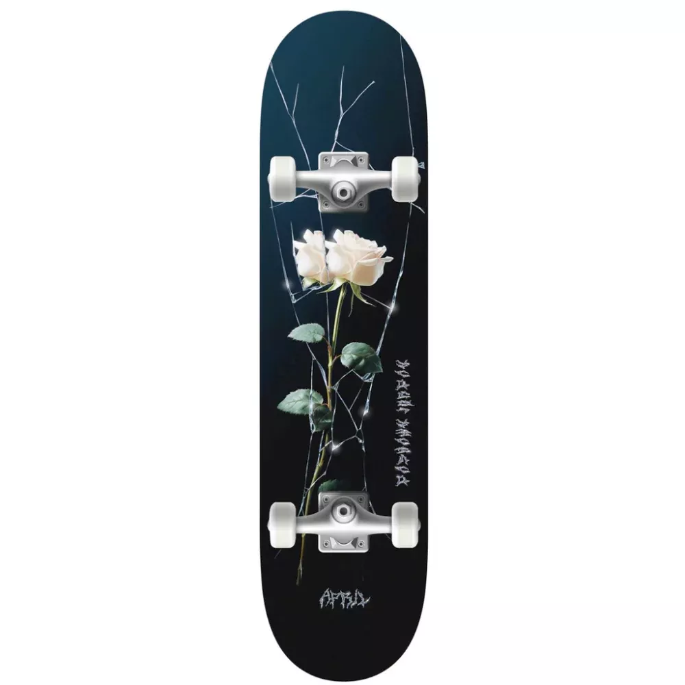 April Dashawn Jordan Cracked Rose 8.0 - Skateboard Complete