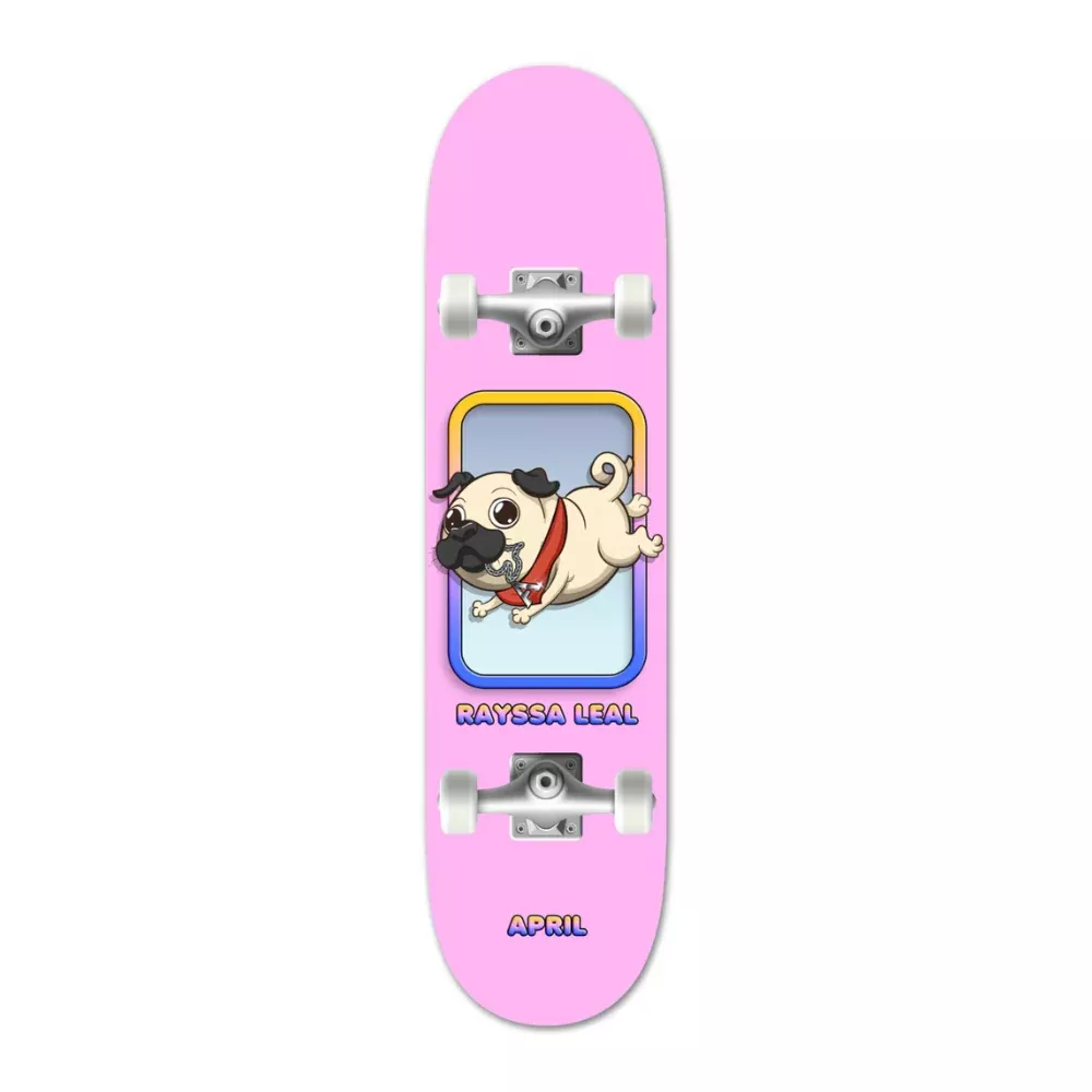 April Mini Rayssa Leal Slinky 7.5 - Skateboard Complete