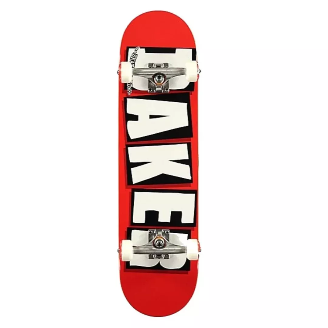 Baker Brand Logo Complete White / Red 8.0 - Skateboard Complete