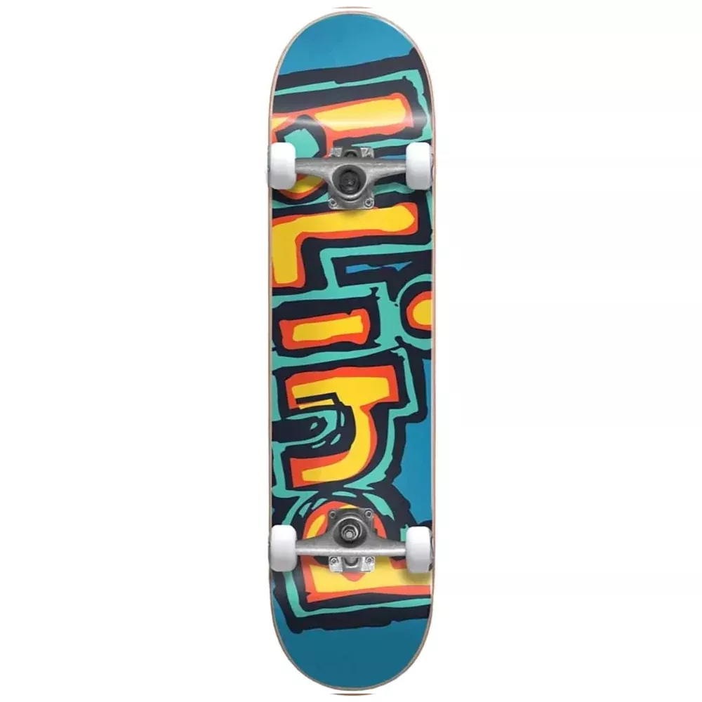 Blind Matte OG Logo FP Bright Red Teal 7.75 - Skateboard Complete