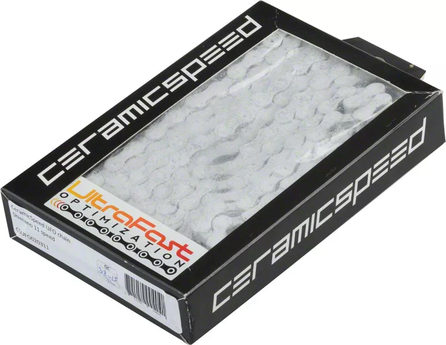 CeramicSpeed UFO Chain - KMC 11-Speed 116 Links Silver