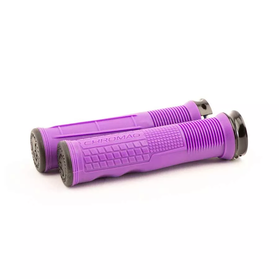 Chromag Format Grips 133mm Purple Pair