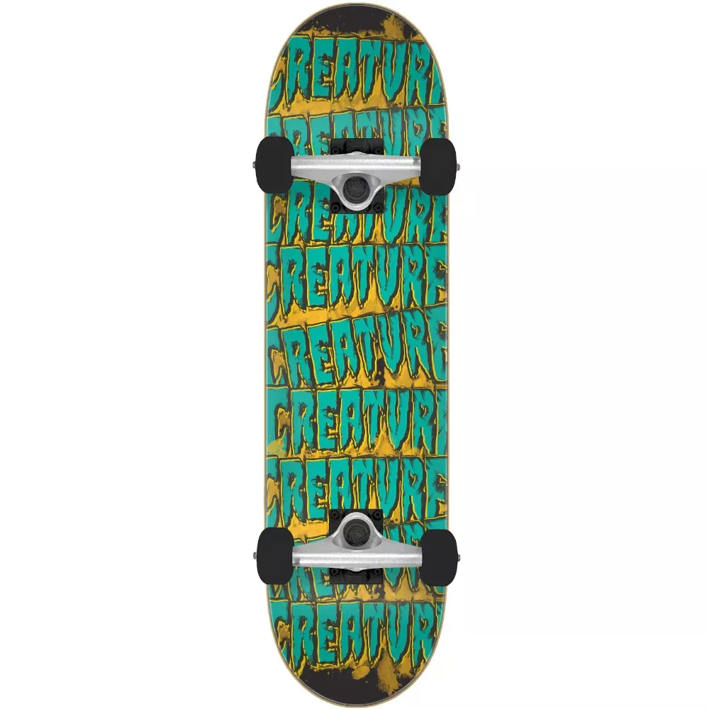 Creature Logo Spill Mini 7.75 - Skateboard Complete