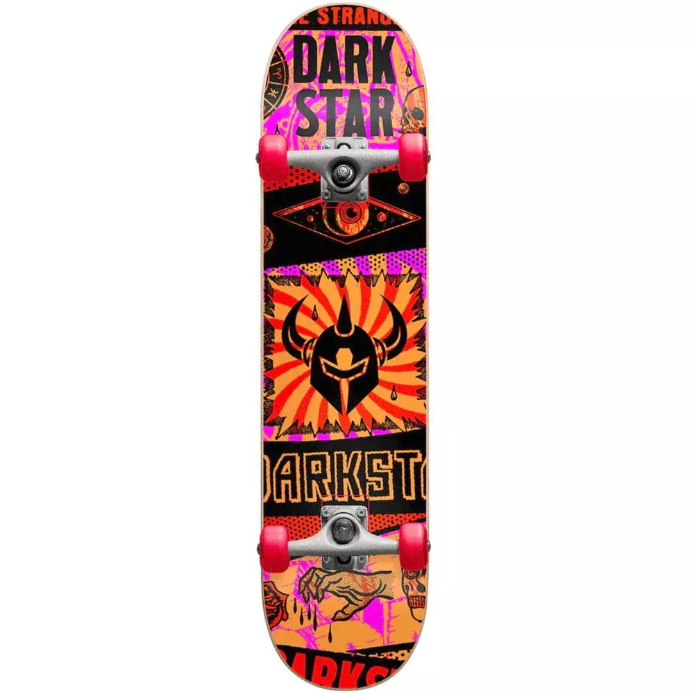 Darkstar Collapse FP Orange 7.875 - Skateboard Complete