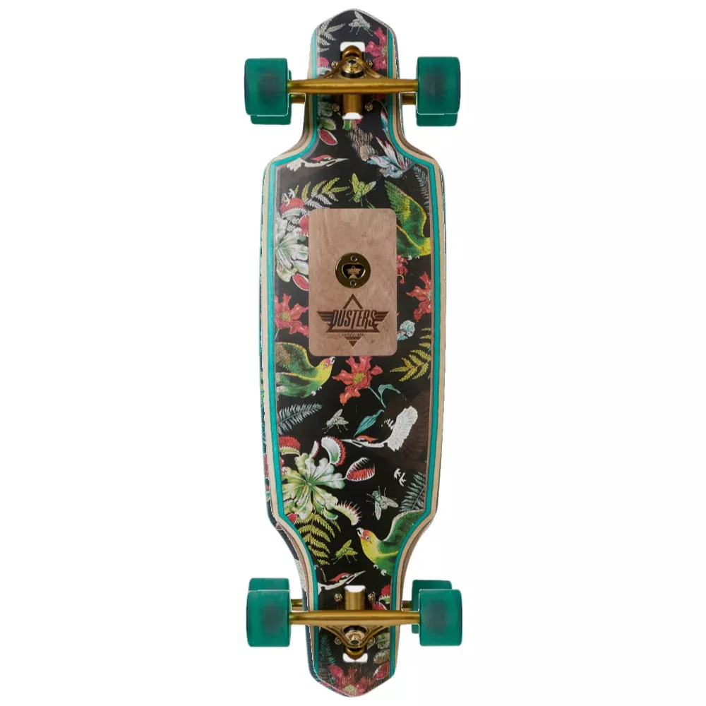 Dusters Predator Green 34" - Longboard Complete