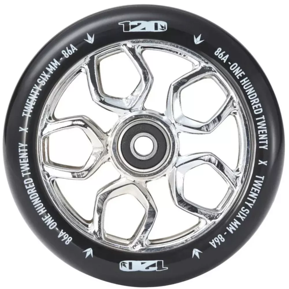 Envy 120mm Lambo Chrome (PAIR) - Scooter Wheels