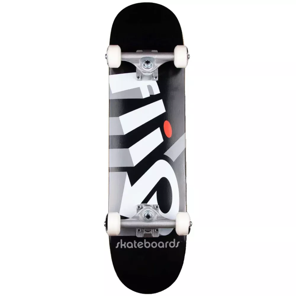 Flip Team Strobe Black 7.25 - Skateboard Complete