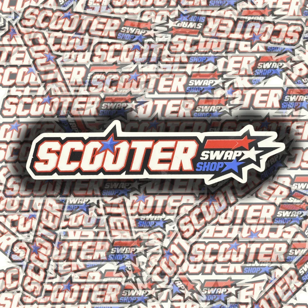 "GI GO" Scooter Swap Shop Sticker