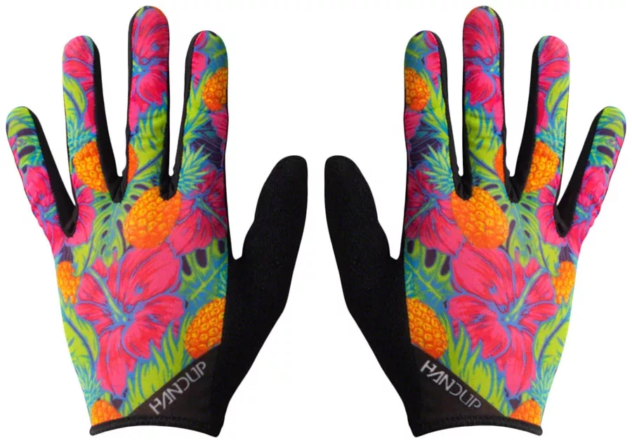Handup Vented Gloves - Pineapples Carribbean Full Finger Small