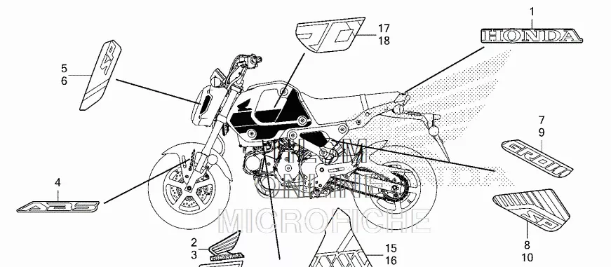 Honda Sticker Stripe B