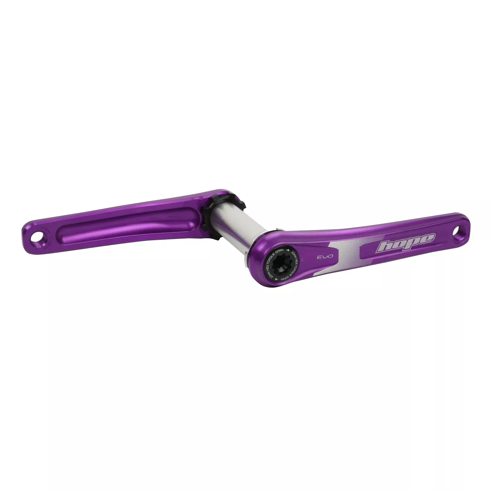 Hope Evo Crankset No Spider(68/73mm) 155mm Purple
