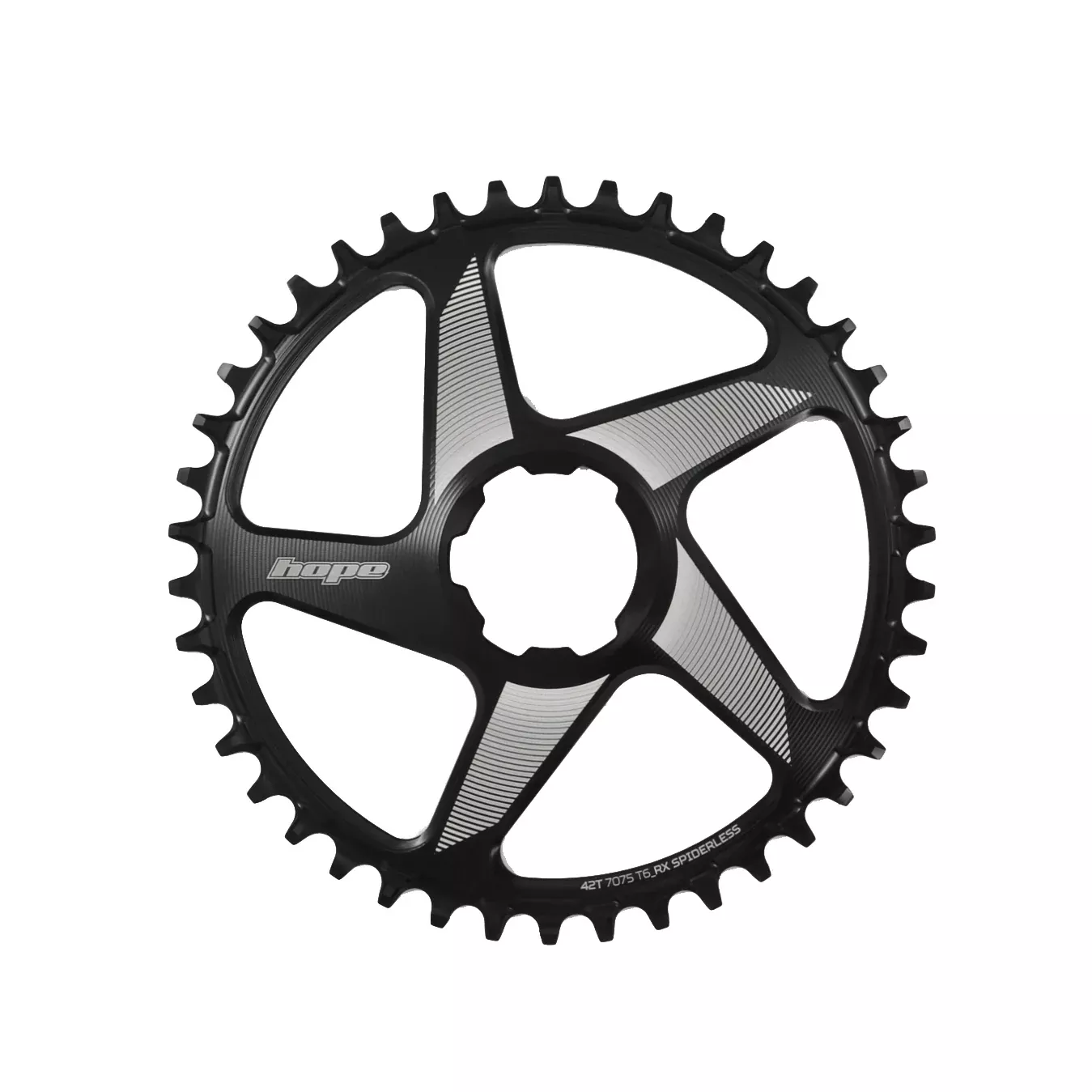 Hope RX Spiderless Chainring - 42t Hope Direct Mount Black