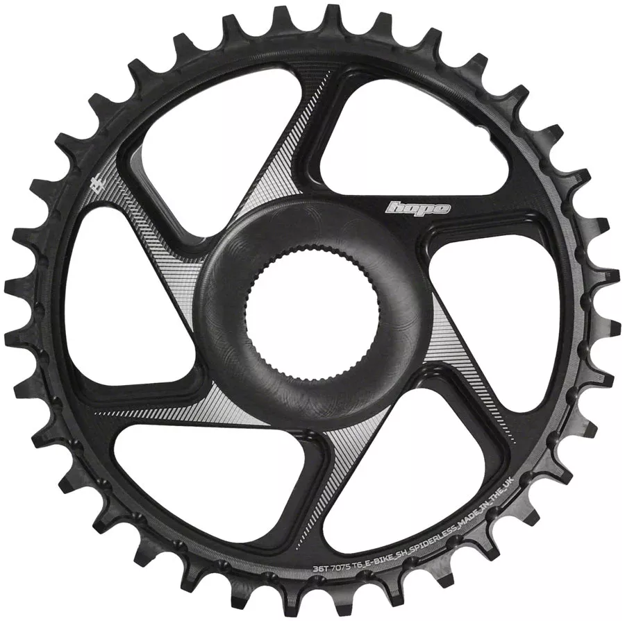 Hope Spiderless Chainring -36T R22EbikeShimanoBlack