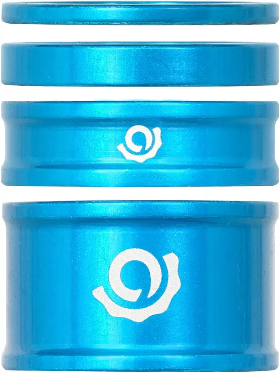 Industry Nine Headset Combo Spacer Kit 1-1/8" Set/4 Turq