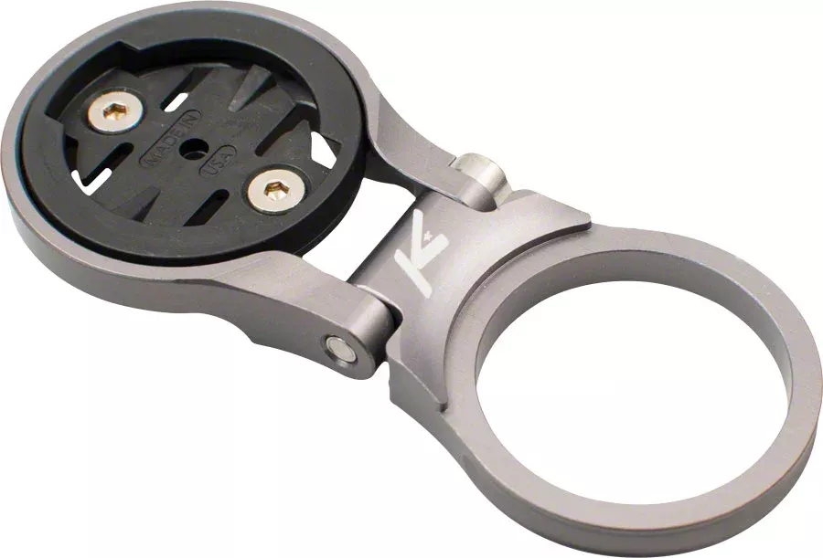 K-EDGE Adjustable Stem Mount for Garmin Quarter Turn Type Computers Gunmetal