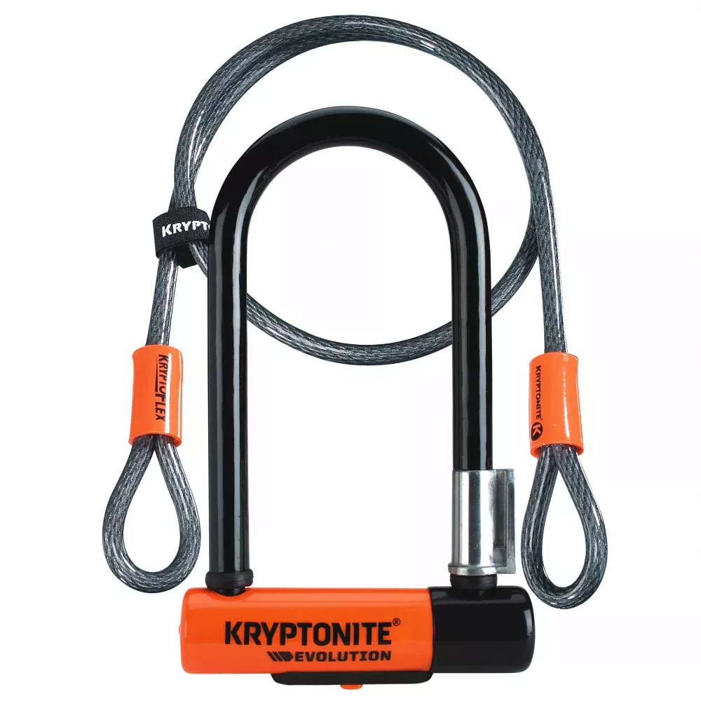 Kryptonite Evolution Mini-7 With 4' Flex Cable - Bicycle Lock