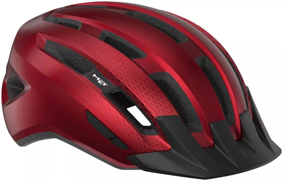 MET Downtown MIPS Helmet - Red Glossy Medium/Large