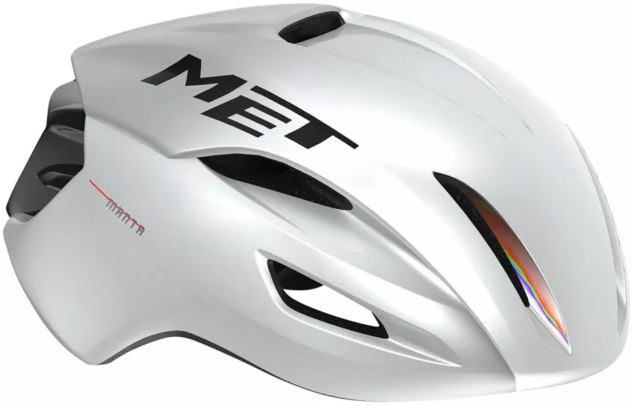 MET Manta MIPS Helmet - White Holographic Glossy Medium