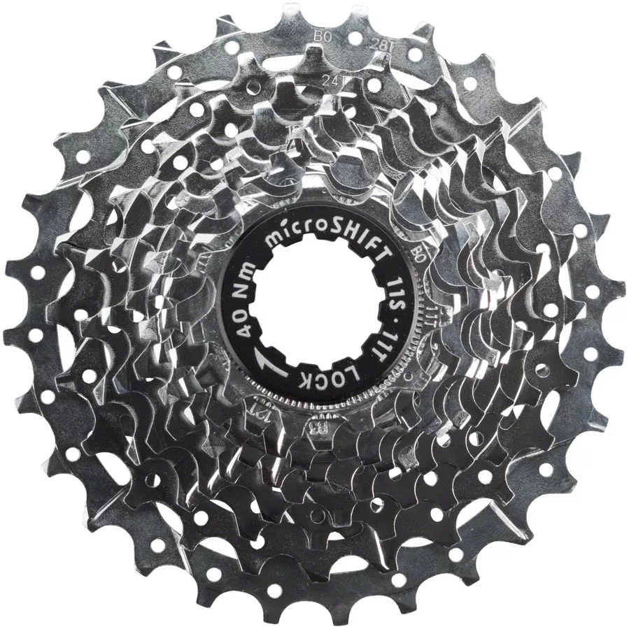 microSHIFT H11 Cassette - 11 Speed 11-25t Chrome Plated