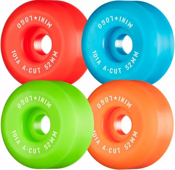 Mini LogoA-Cut Wheel 52mm 101a Green/Red/Blue/Orange