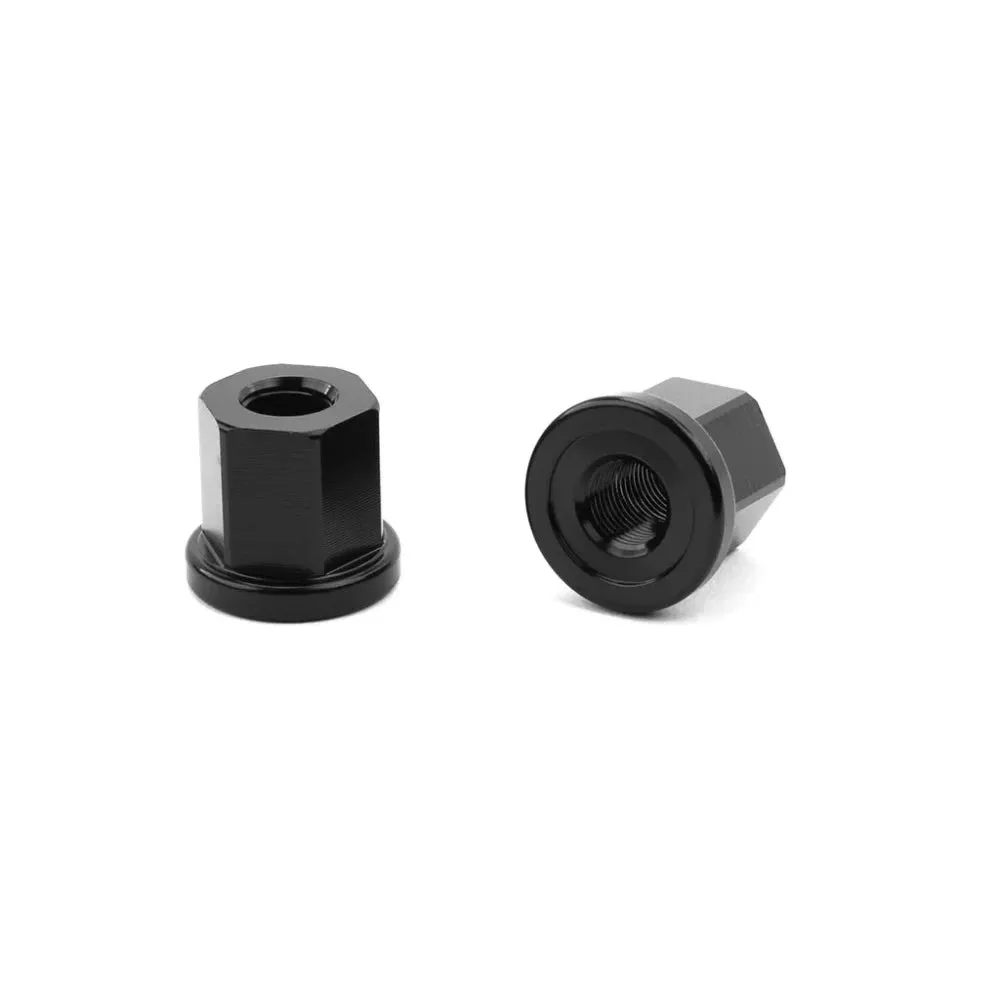 Mission Alloy Axle Nuts Black