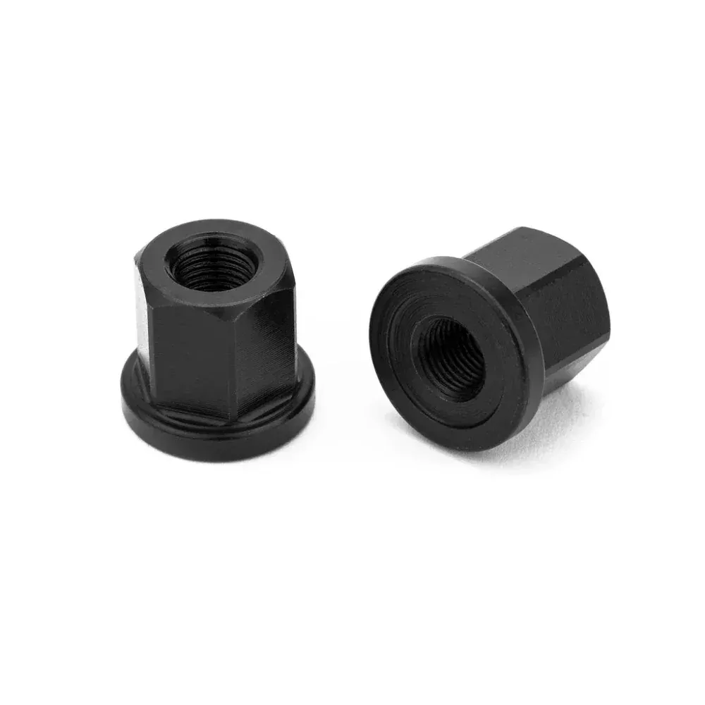 Mission Steel Axle Nuts Black