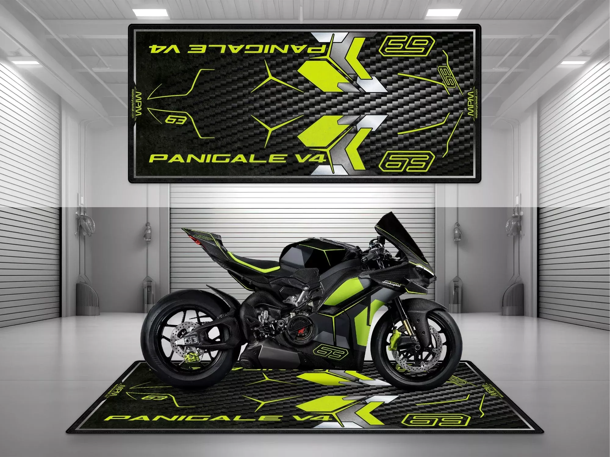 MPM Motorcycle Mat for Ducati Panigale V4 Lamborghini - MM4200