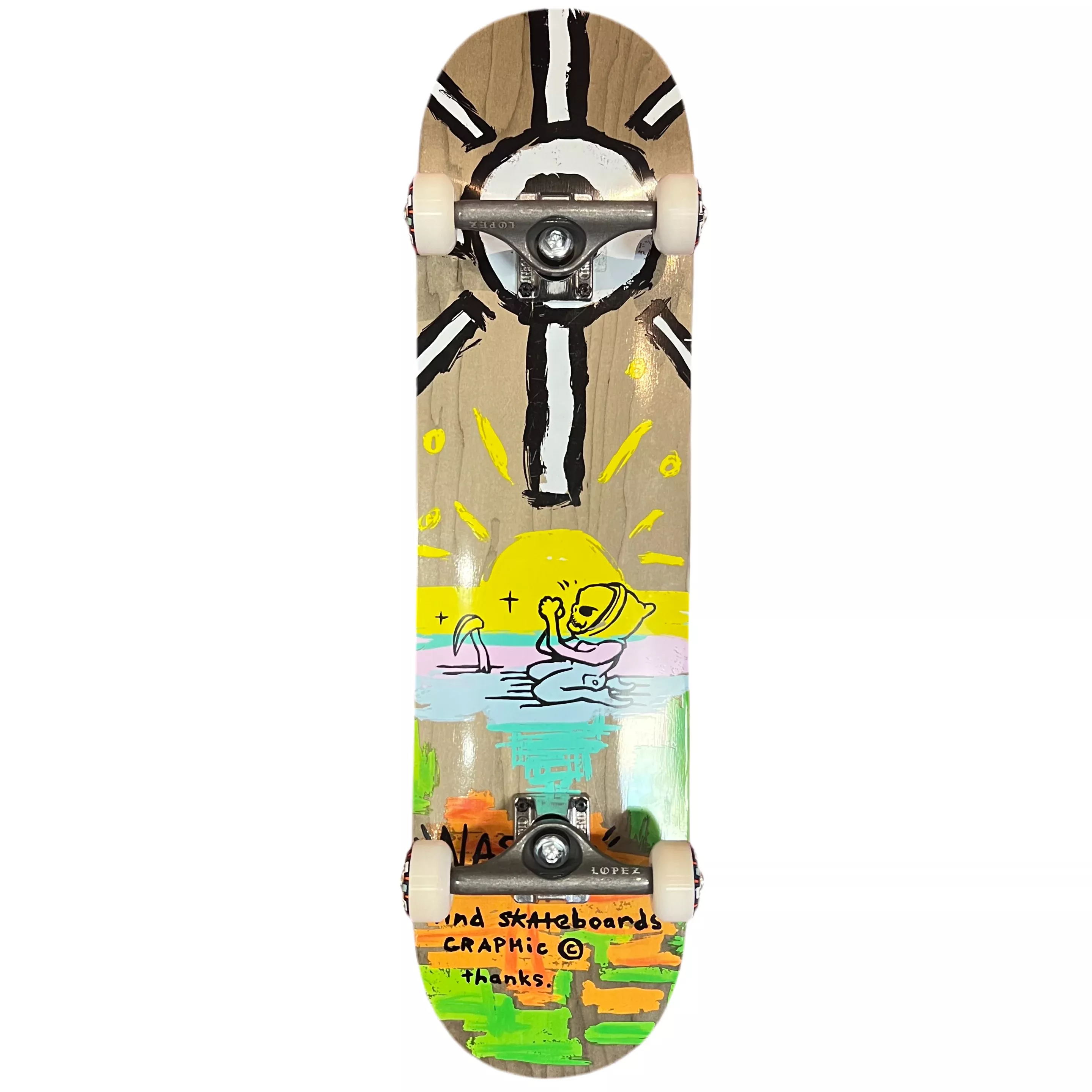 The Nassim 8.0 - Custom Skateboard Complete