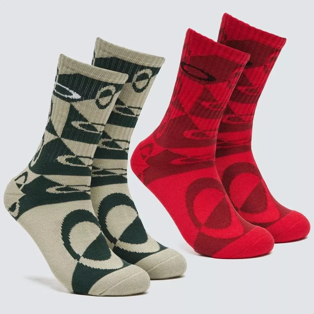 Oakley Mens Evrywhre Crew Socks 2-Pack