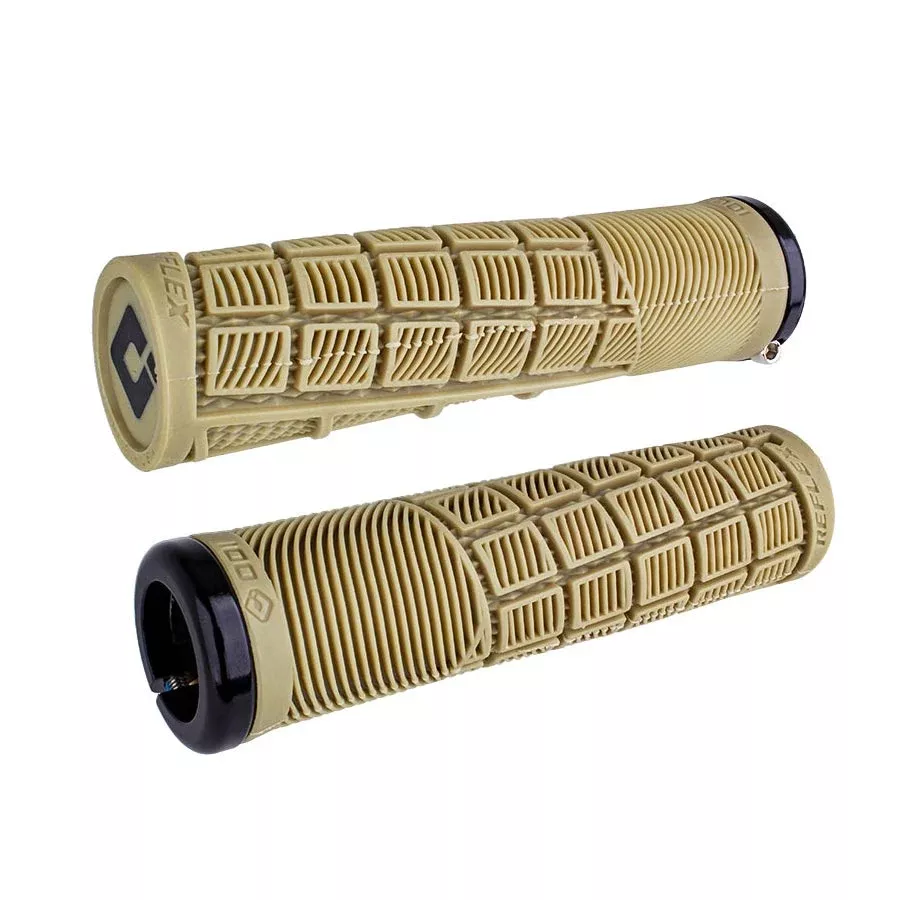 ODI Reflex v2.1 Lock-On Grips - Black/Tan