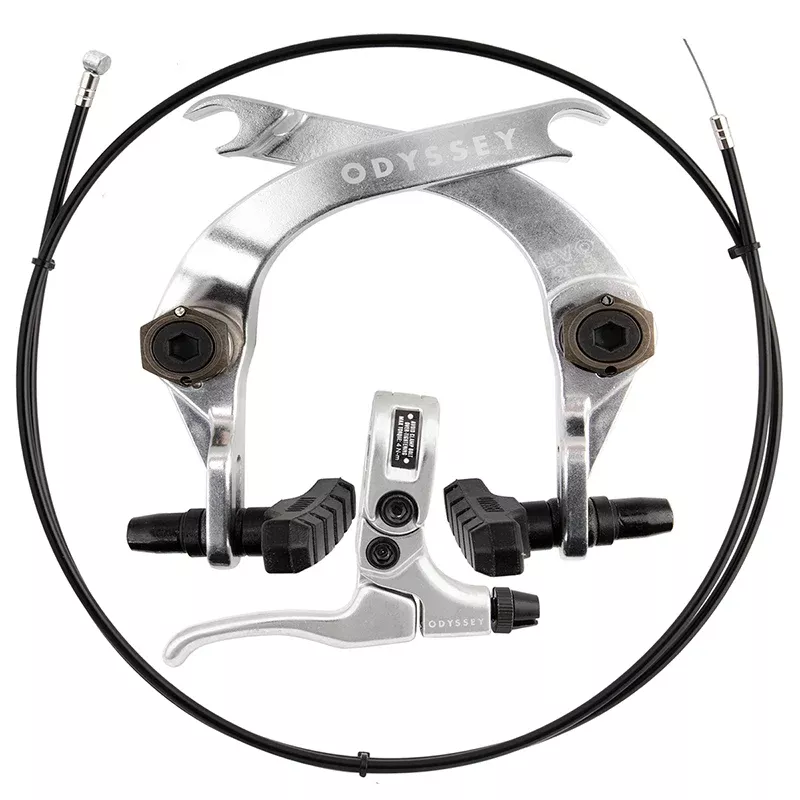 Odyssey Evolver 2.5 U-Brake Set Frt or Rr Polished Chrome Caliper-Lever and Cable
