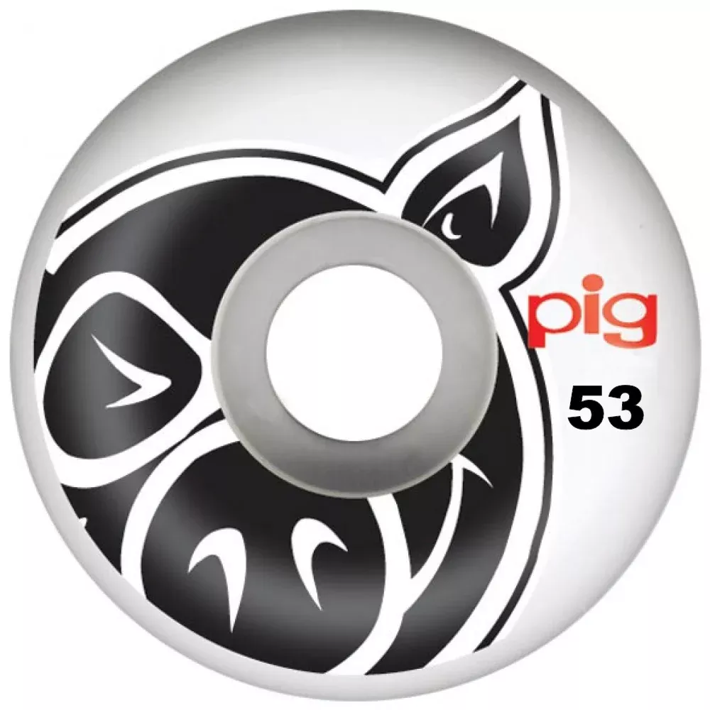 Pig Wheels Pig Head Natural 53mm - Skateboard Wheels