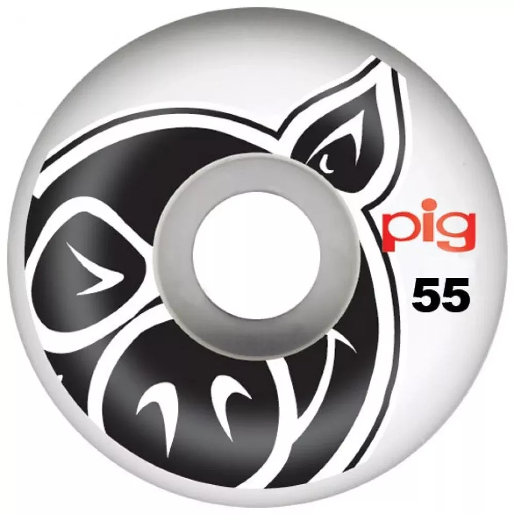 Pig Wheels Pig Head Natural 55mm - Skateboard Wheels