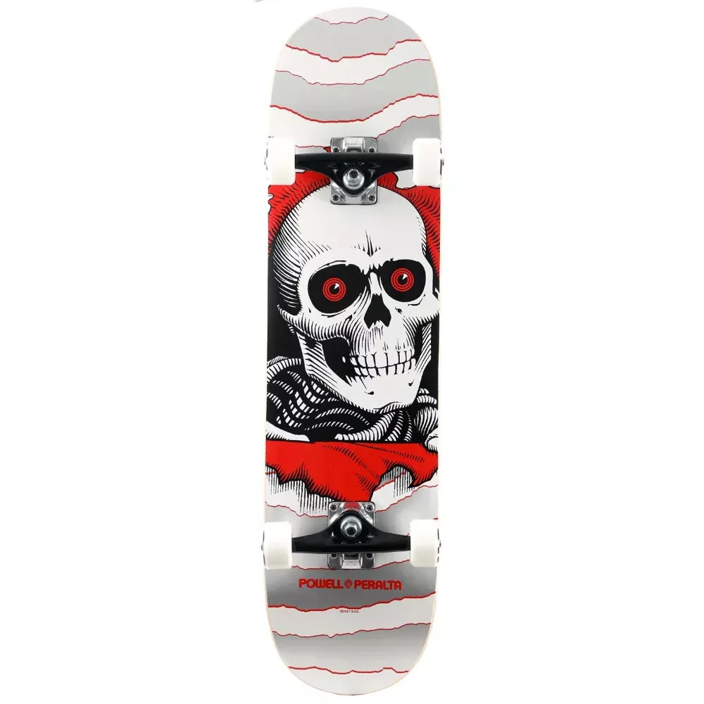 Powell Peralta Ripper One Off Silver 8.0 - Skateboard Complete