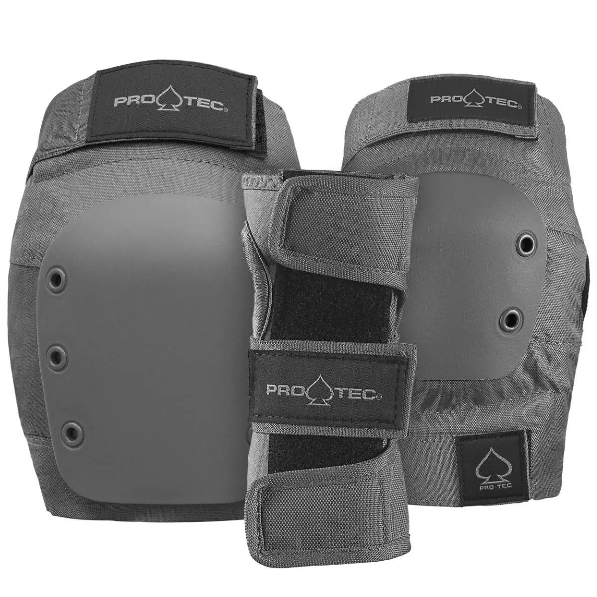 PRO-TEC Junior Protections Street Gear 3-Pack Pad Set Grey
