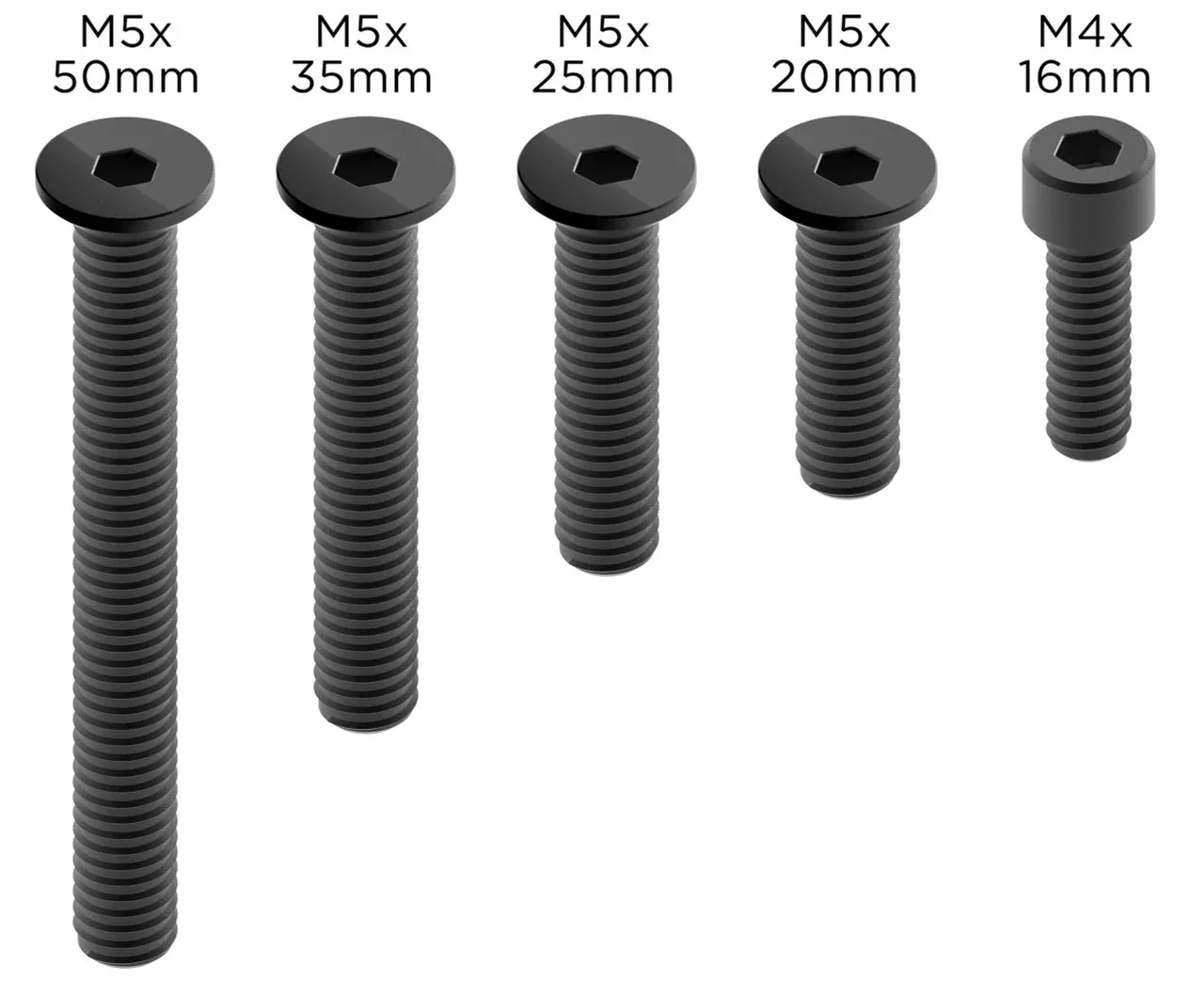Quad Lock Replacement Motorcycle Proscrew Setblk