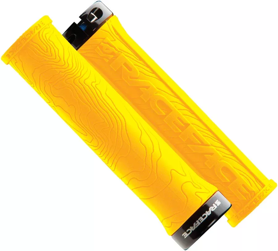RaceFace Half Nelson Grips - Yellow Lock-On