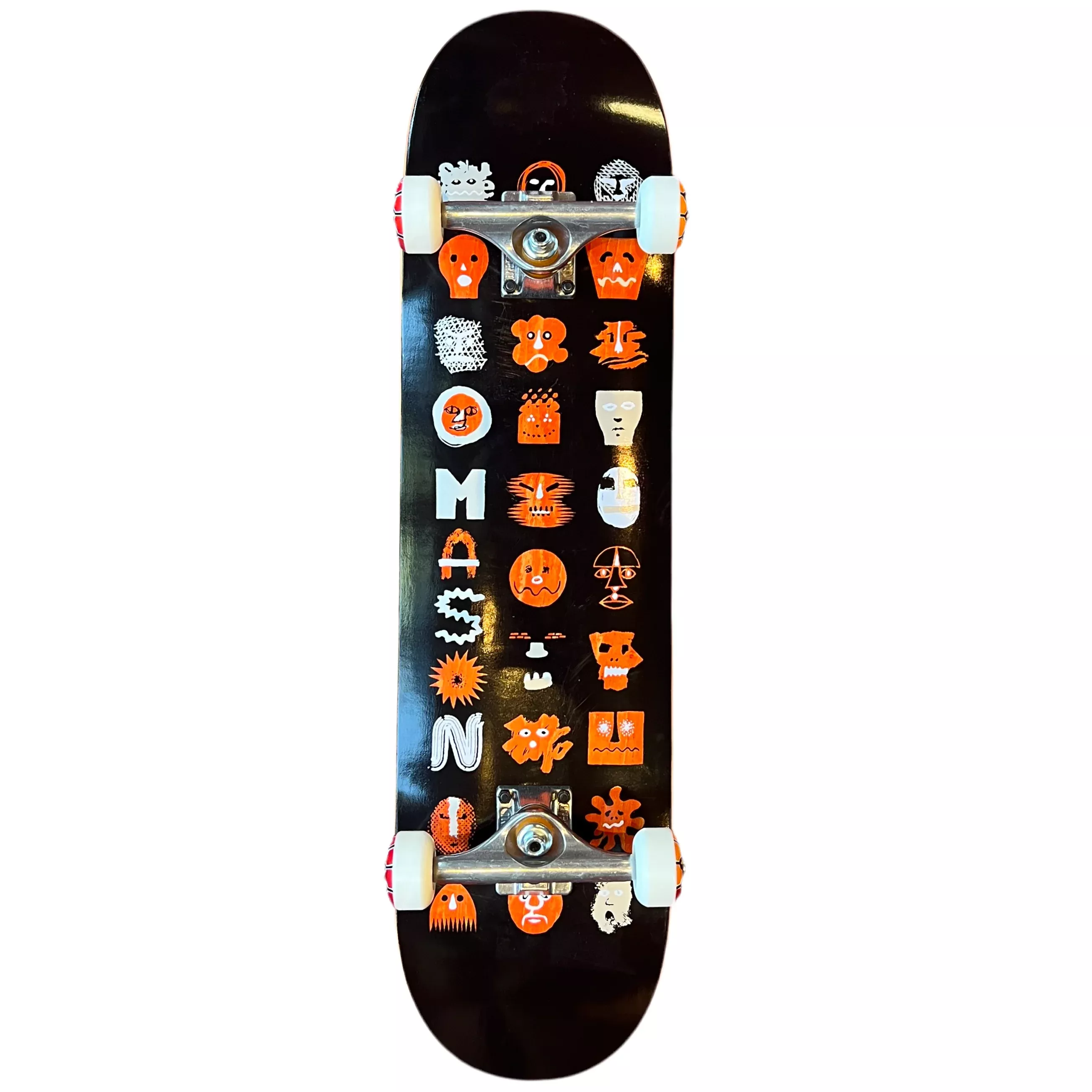 The Real Mason Masks 8.06 - Custom Skateboard Complete