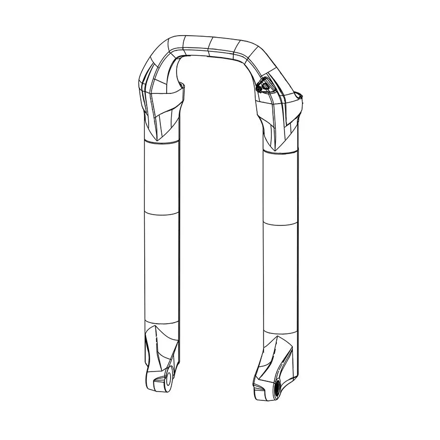 RockShox Lower Leg: Pike/Yari 29+ Boost 15X110 Diffusion Black