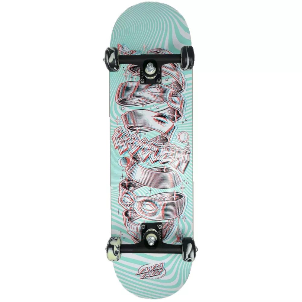 Santa Cruz Unwound Anaglyph 8.5 Custom Skateboard